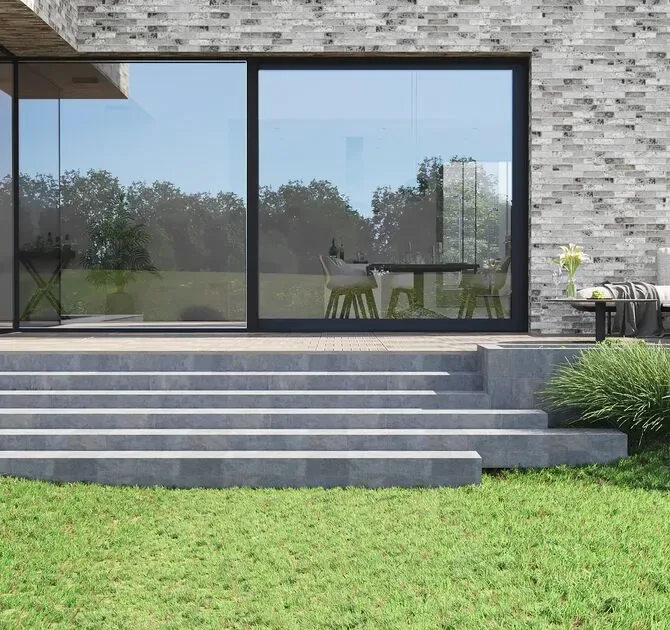 Modernes Aluminium-Hebe-Schiebe-System mit Terrassenöffnung